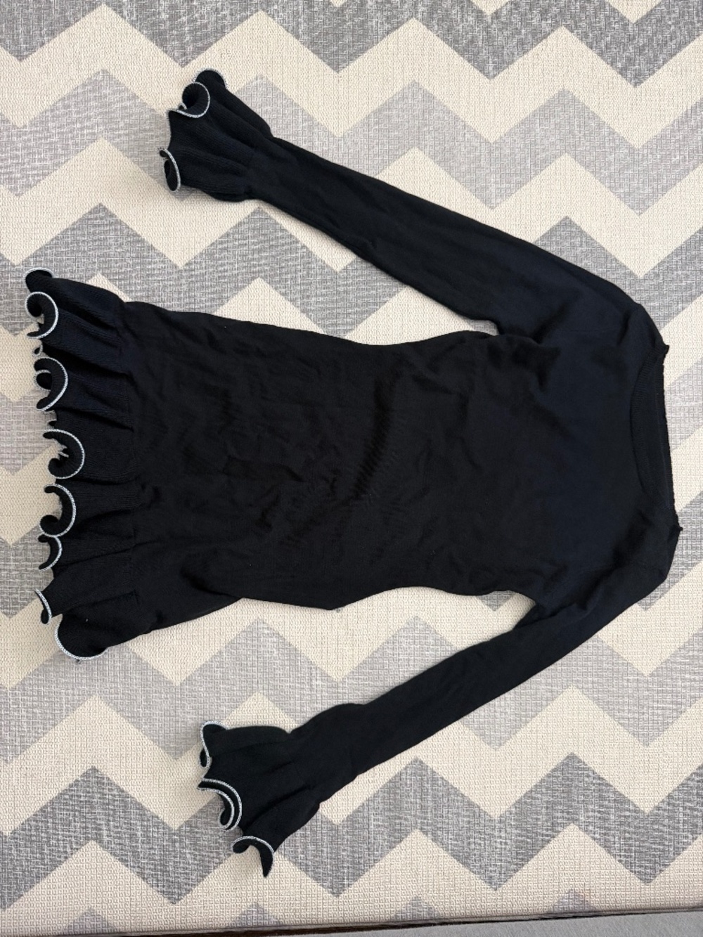 Black mini sweater dress